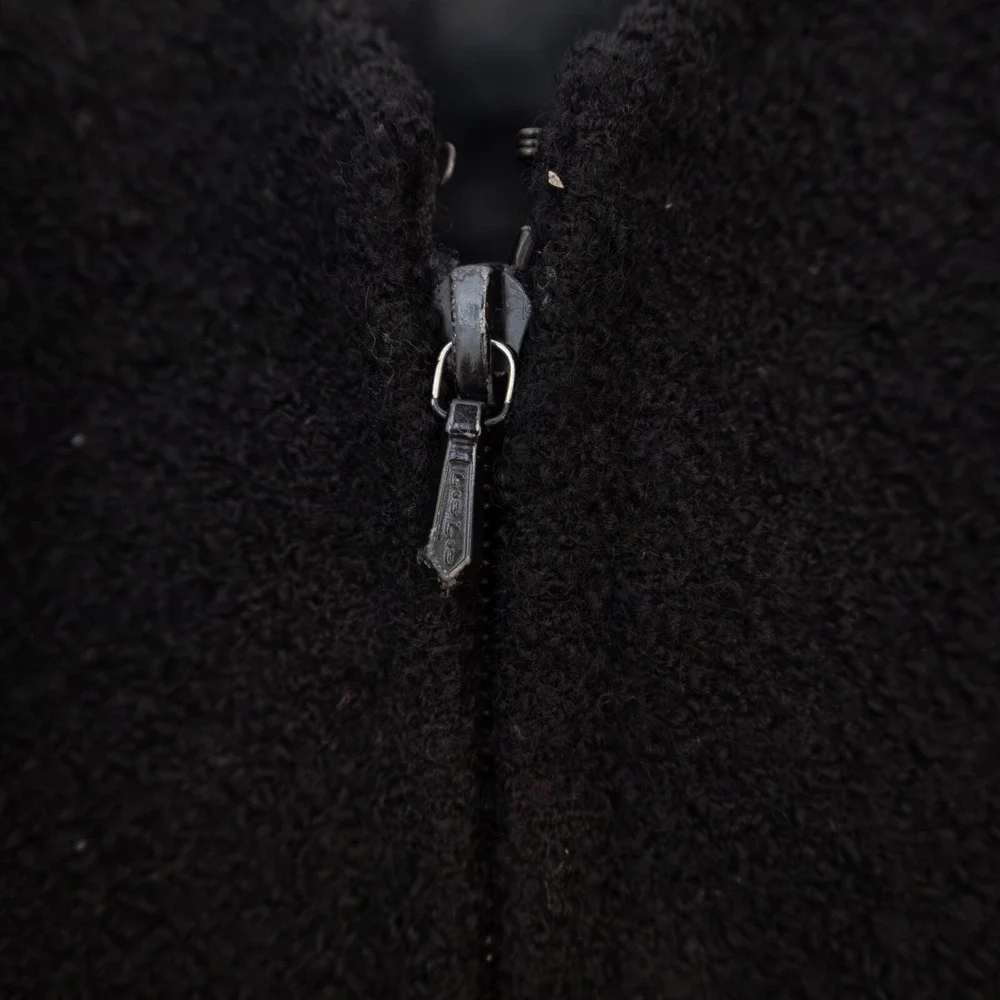 RARE Chanel Vintage S/S 1993 Circa Black Tweed Corset‎ with Gold Clover Buttons